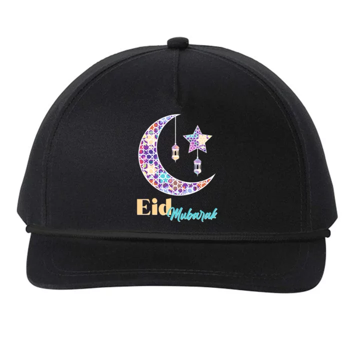 Eid Mubarak Happy Ramadan Snapback Five-Panel Rope Hat