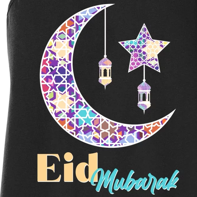 Eid Mubarak Happy Ramadan Women's Racerback Tank