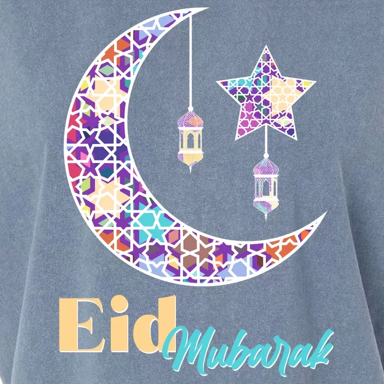 Eid Mubarak Happy Ramadan Garment-Dyed Women's Muscle Tee