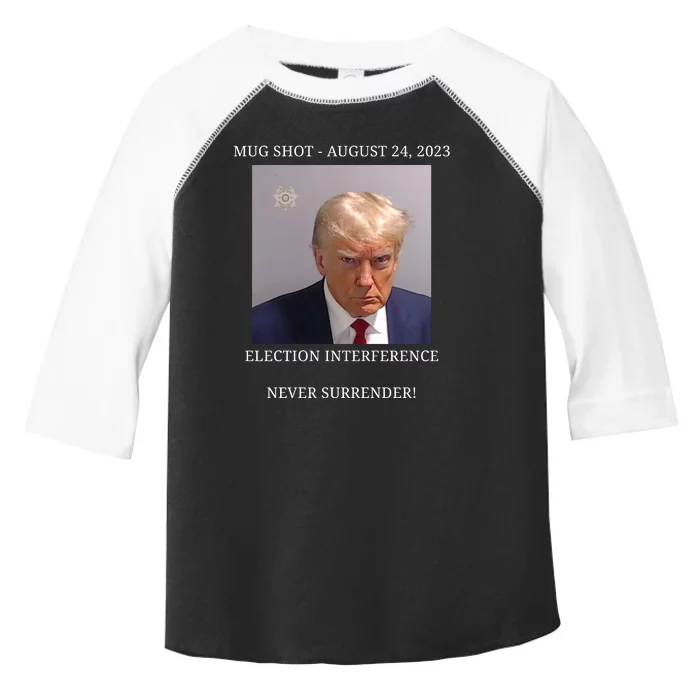 Election Interference Donald Trump Mugshot Toddler Fine Jersey T-Shirt