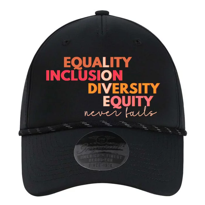 Equality Inclusion Diversity Equity Love Never Fails Teacher Great Gift Performance The Dyno Cap