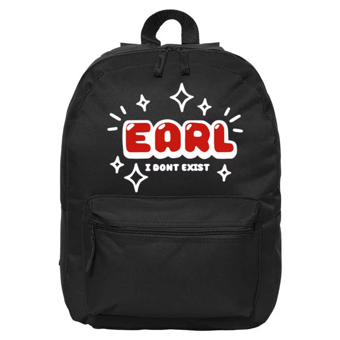 Earl I Dont Exist 16 in Basic Backpack