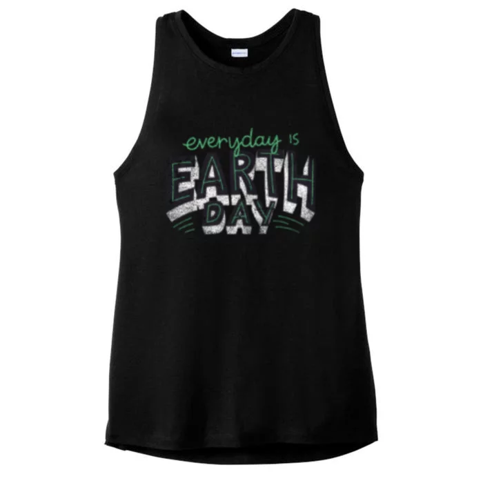 Everyday Is Earth Day Nature Environt Students Teachers Gift Ladies Tri-Blend Wicking Tank