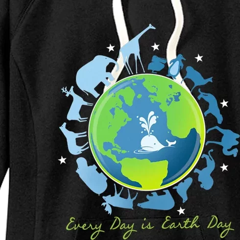 Everyday Is Earth Day Mother Earth Day Nature Lover Premium Gift Women's Fleece Hoodie