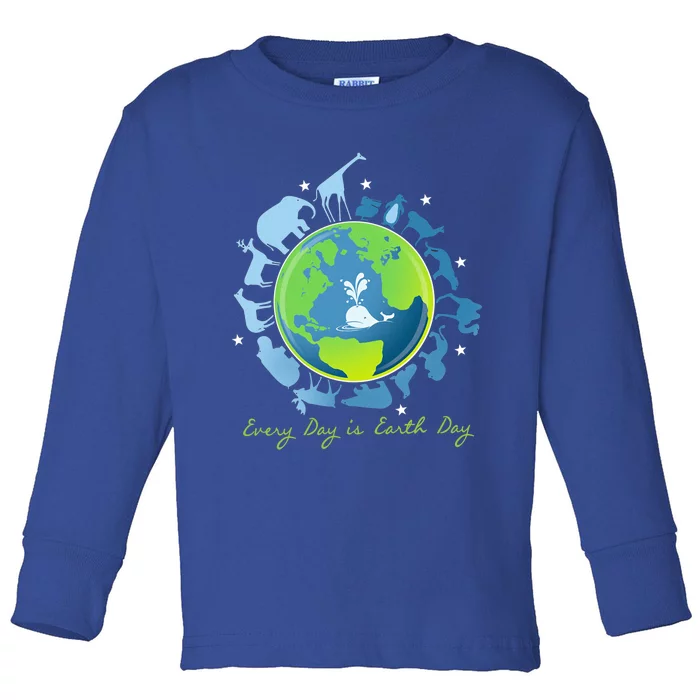 Everyday Is Earth Day Mother Earth Day Nature Lover Premium Gift Toddler Long Sleeve Shirt