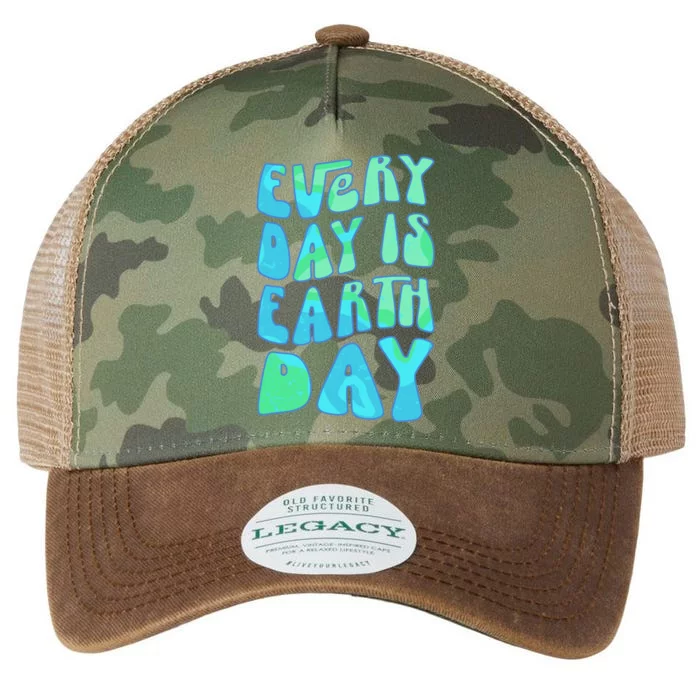 Everyday Is Earth Day Love My Planet Cute Earth Day Gift Legacy Tie Dye Trucker Hat