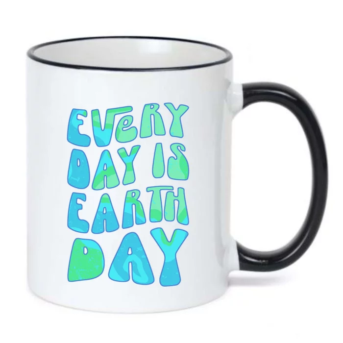 Everyday Is Earth Day Love My Planet Cute Earth Day Gift Black Color Changing Mug