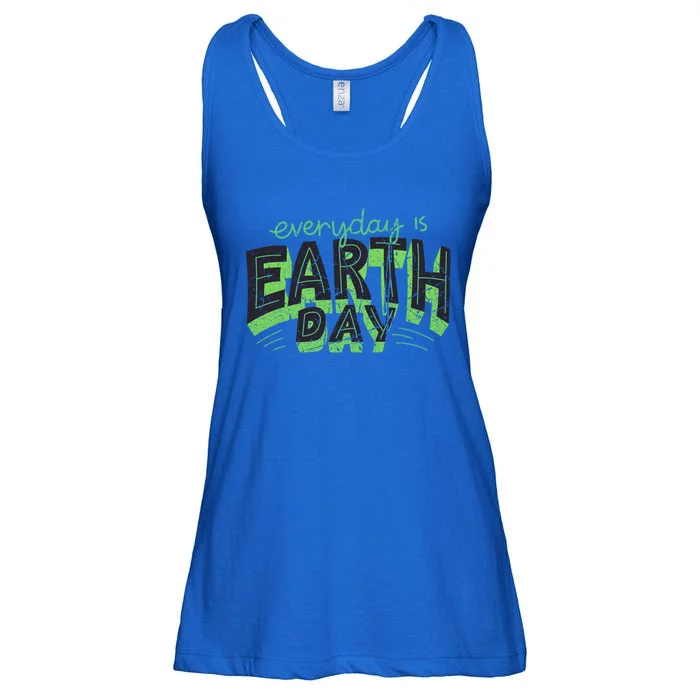 Everyday Is Earth Day Awareness Love Nature Save The Planet Gift Ladies Essential Flowy Tank