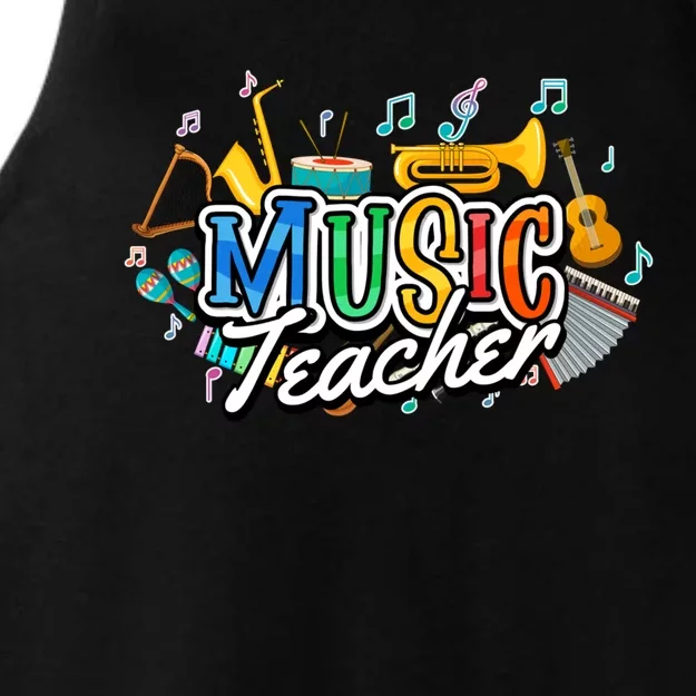 Education Instruts Educator Gift School Music Teacher Gift Ladies Tri-Blend Wicking Tank