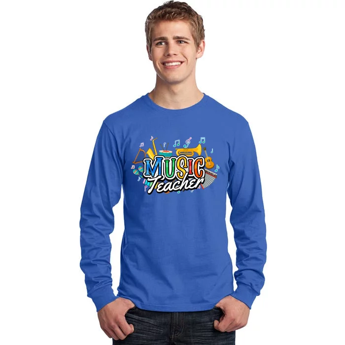 Education Instruts Educator Gift School Music Teacher Gift Tall Long Sleeve T-Shirt