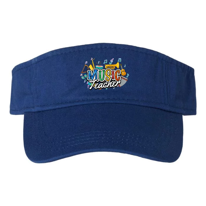 Education Instruts Educator Gift School Music Teacher Gift Valucap Bio-Washed Visor