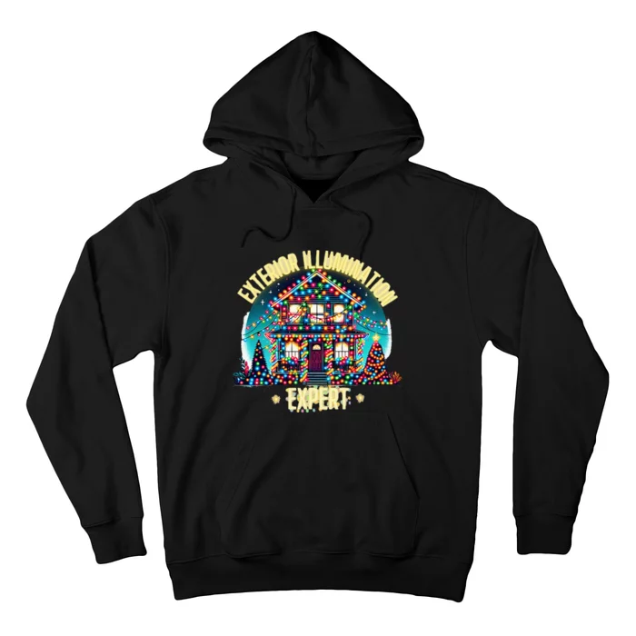 Exterior Illumination Expert Christmas Lights Decor Funny Hoodie