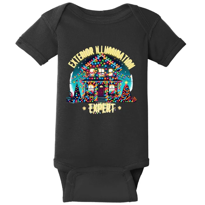 Exterior Illumination Expert Christmas Lights Decor Funny Baby Bodysuit