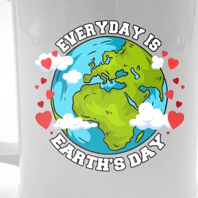 Everyday Is Earth's Day Anniversary Save The Planet Gift Front & Back Beer Stein