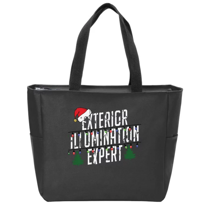 Exterior Illumination Expert Christmas Light Decorator Zip Tote Bag