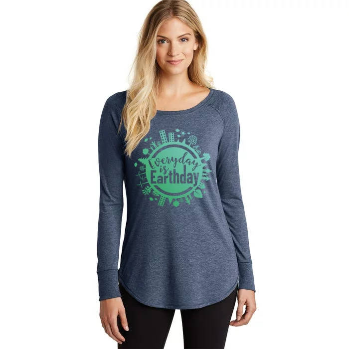 Everyday Is Earth Day Environtal Climate Change Gift Women's Perfect Tri Tunic Long Sleeve Shirt