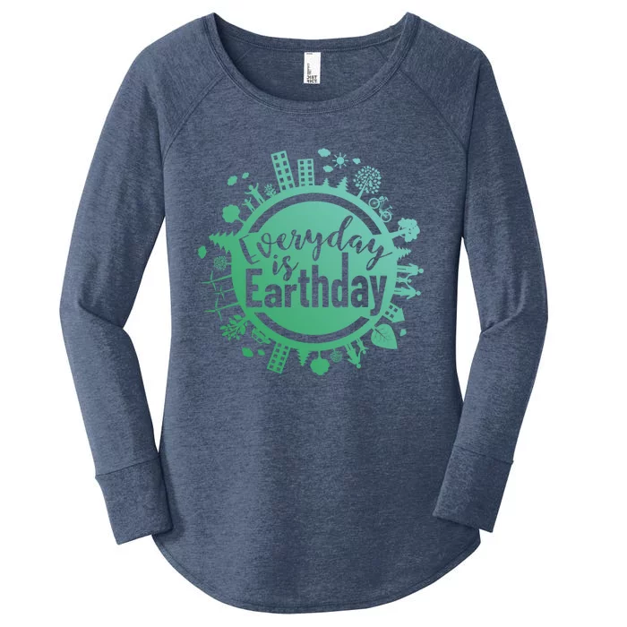 Everyday Is Earth Day Environtal Climate Change Gift Women's Perfect Tri Tunic Long Sleeve Shirt