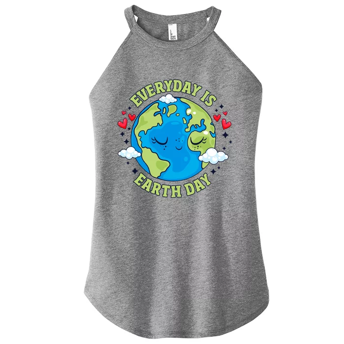 Everyday Is Earth Day Celebrate Earth Day Environtal Cool Gift Women’s Perfect Tri Rocker Tank