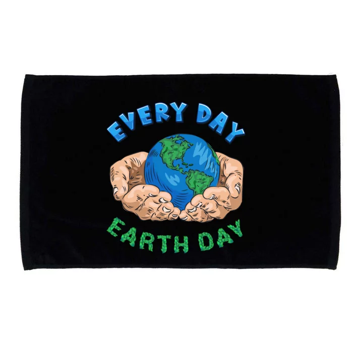 Everyday Is Earth Day Tee Mother Earth Day Tee Nature Lovers Gift Microfiber Hand Towel