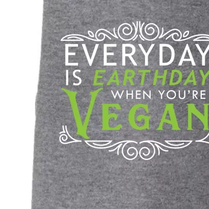 Everyday Is Earth Day Vegan Environt Awareness Vegetarian Cute Gift Doggie 3-End Fleece Hoodie