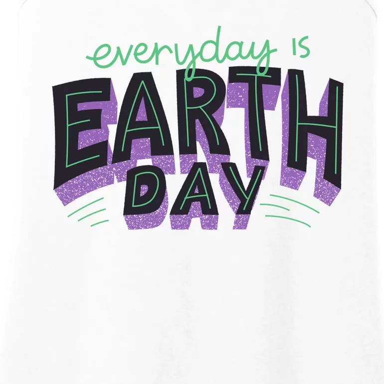 Everyday Is Earth Day Awareness Ladies Essential Tank