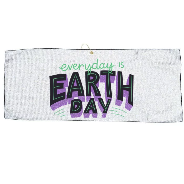 Everyday Is Earth Day Awareness Large Microfiber Waffle Golf Towel