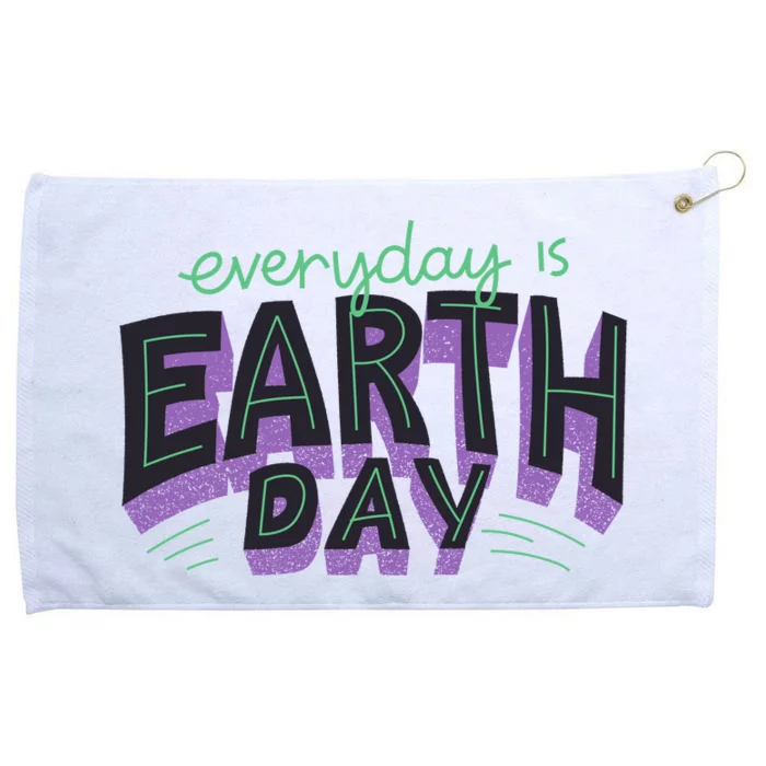 Everyday Is Earth Day Awareness Grommeted Golf Towel