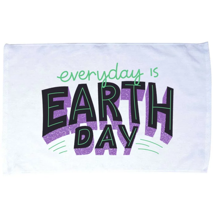 Everyday Is Earth Day Awareness Microfiber Hand Towel