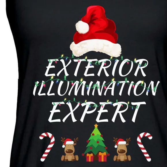 Exterior Illumination Expert Christmas Light Decorator Funny Illumination Expert Ladies Essential Flowy Tank