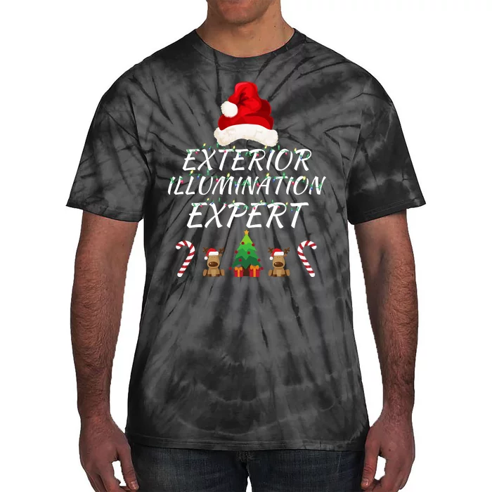 Exterior Illumination Expert Christmas Light Decorator Funny Illumination Expert Tie-Dye T-Shirt