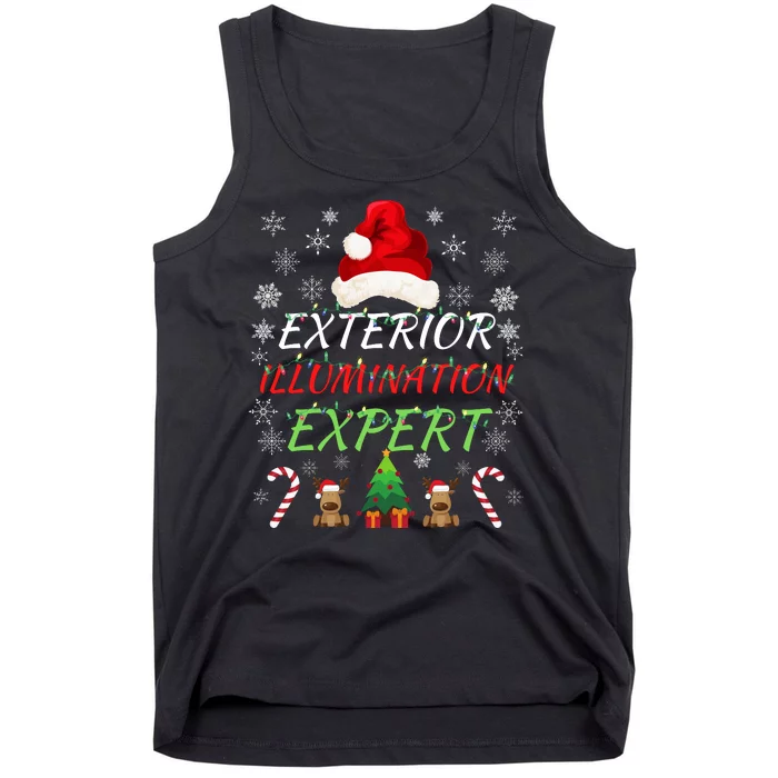 Exterior Illumination Expert Funny Illumination Expert Christmas Light Decorator Tank Top