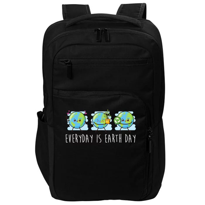 Everyday Is Earth Day Cute Planet Awareness Impact Tech Backpack