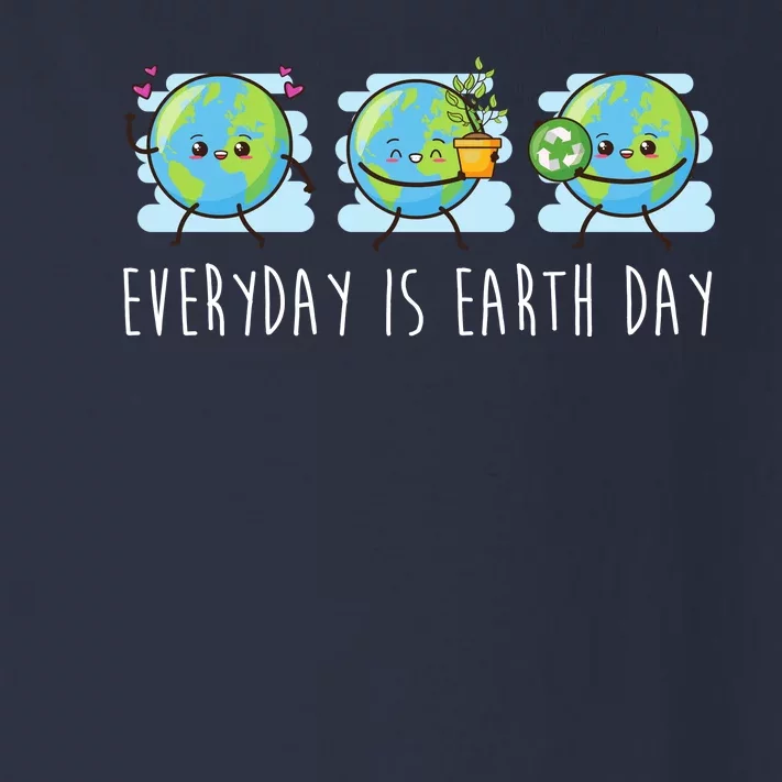 Everyday Is Earth Day Cute Planet Awareness Toddler Long Sleeve Shirt