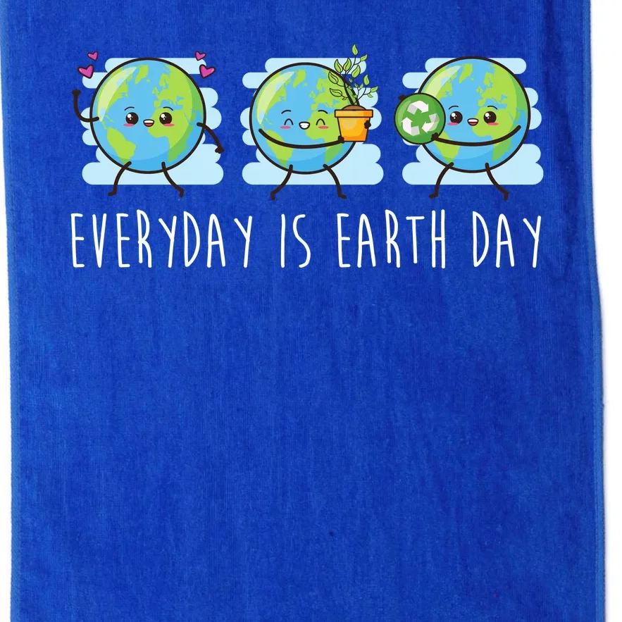 Everyday Is Earth Day Cute Planet Awareness Platinum Collection Golf Towel