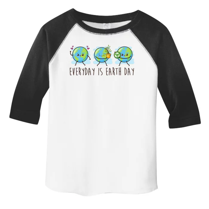 Everyday Is Earth Day Cute Planet Awareness Toddler Fine Jersey T-Shirt