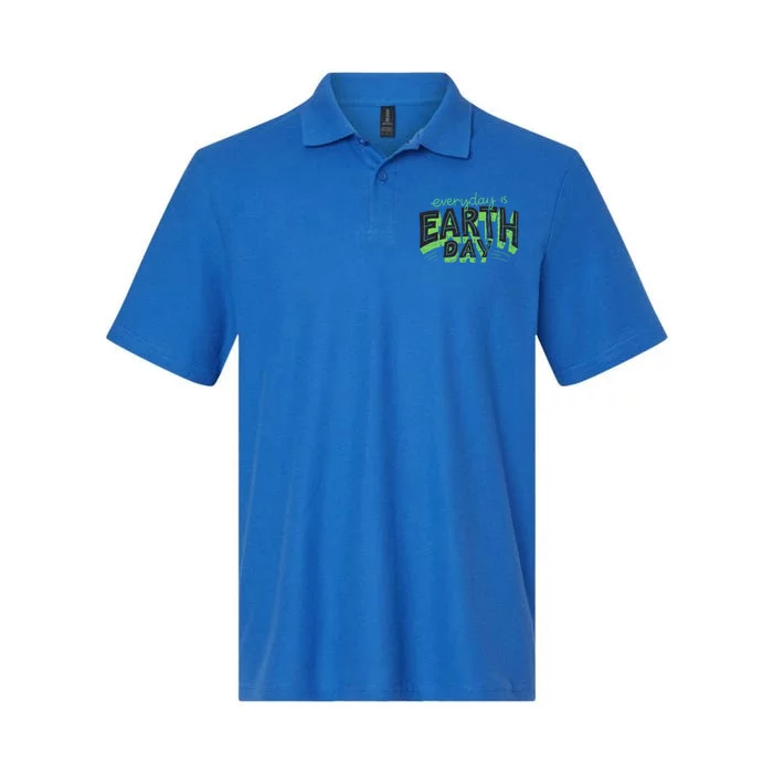 Everyday Is Earth Day Awareness Love Nature Save The Planet Cute Gift Softstyle Adult Sport Polo