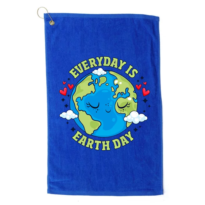 Everyday Is Earth Day Celebrate Earth Day Environtal Gift Platinum Collection Golf Towel