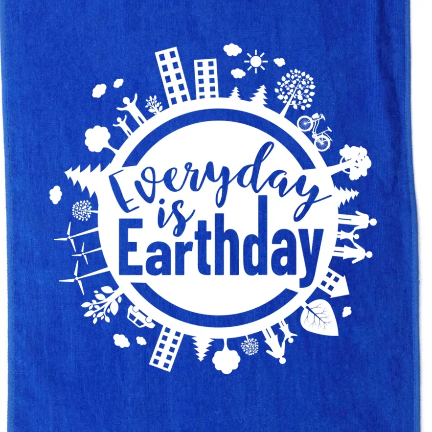 Everyday Is Earth Day Environtal Climate Change Meaningful Gift Platinum Collection Golf Towel