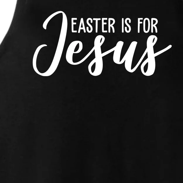 Easter Is For Jesus Cute Ladies Tri-Blend Wicking Tank