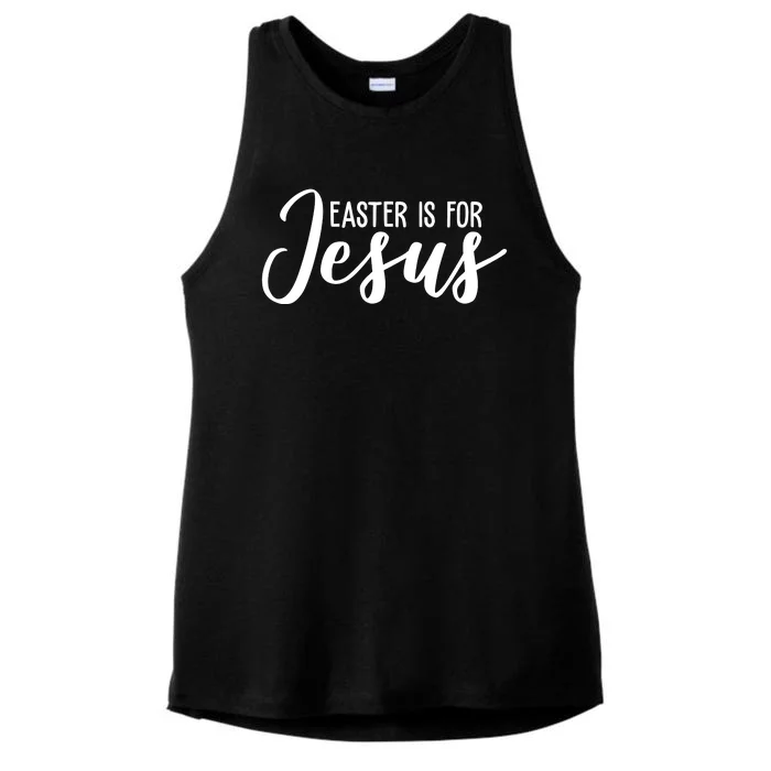 Easter Is For Jesus Cute Ladies Tri-Blend Wicking Tank