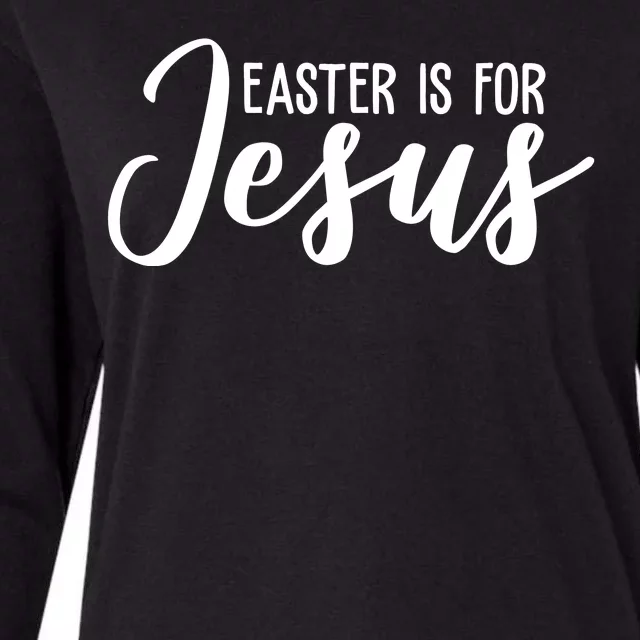 Easter Is For Jesus Cute Womens Cotton Relaxed Long Sleeve T-Shirt