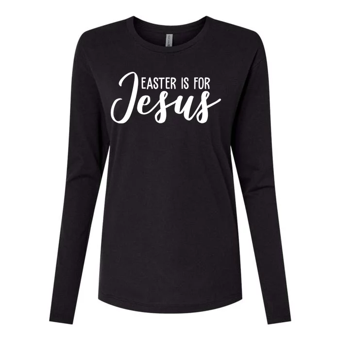 Easter Is For Jesus Cute Womens Cotton Relaxed Long Sleeve T-Shirt