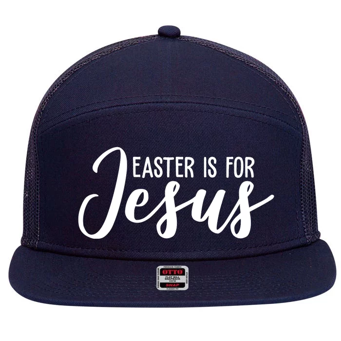 Easter Is For Jesus Cute 7 Panel Mesh Trucker Snapback Hat