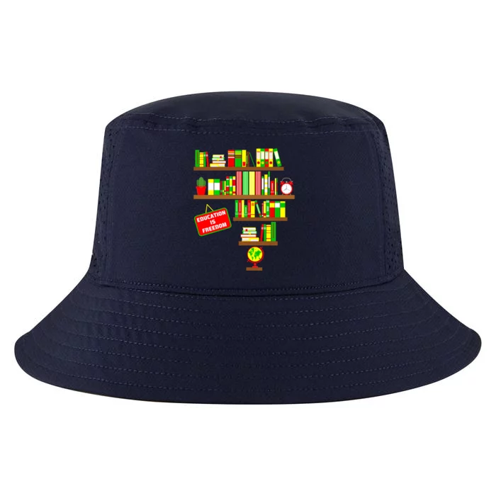 Education Is Freedom Library Book Juneteenth Black History Gift Cool Comfort Performance Bucket Hat