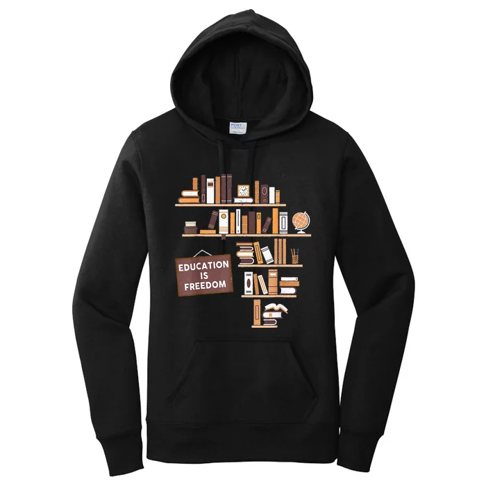 Education Is Freedom African American Black History Educator Women's Pullover Hoodie