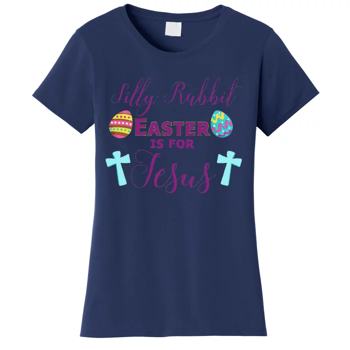 Easter Is For Jesus Cute Religous Cross Egg Women's T-Shirt