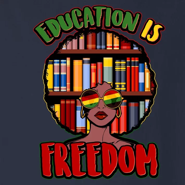 Education Is Freedom Black History Book Reading Lover Toddler Long Sleeve Shirt