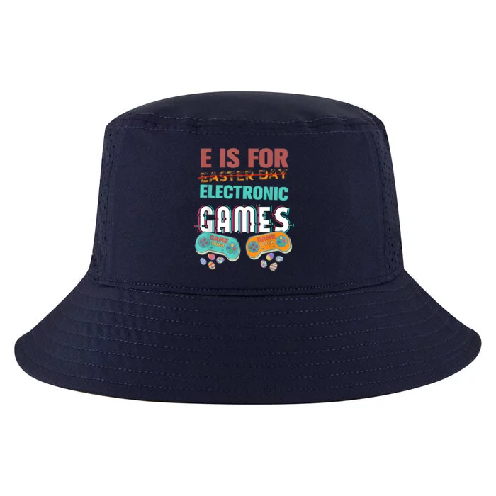 E Is For Electronic Games Cute Easters Day Game Lover Cool Comfort Performance Bucket Hat