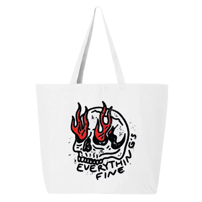 Everything Is Fine Skeleton 25L Jumbo Tote