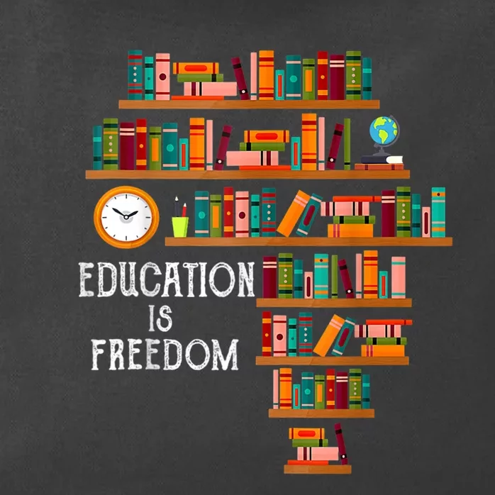 Education Is Freedom Book Reader Black History Month Pride Zip Tote Bag